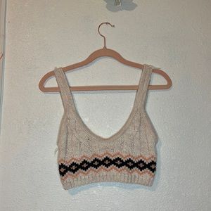Crop top and Sweater Set